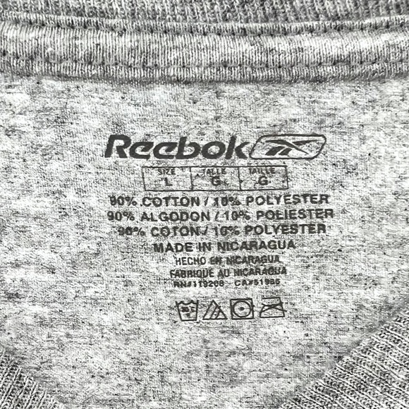 REEBOK GRAY SUPER BOWL XLIV 2010 LONG SLEEVE T-SHIRT - COLTS VS SAINTS - Picture 6 of 7